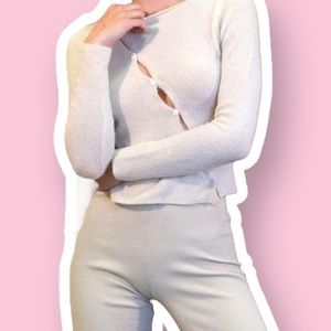 Et Clet side button sweater